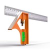 Escuadra de Combinación,Acero Inoxidable,12 Pulgadas y 30cm,Ajustable Escuadra Combinada,Escuadras para