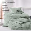 Bedsure Green Comforter Set Queen - Bed in a Bag