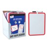 Just Stationery A4 Magnetic Dry Wipe Board - Assorted Colours