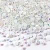 3000Pcs Resin Rhinestones,AB Round Flatback Jelly Rhinestones for DIY Crafts