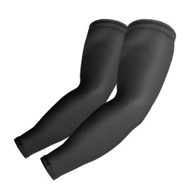 TClian Arm Sleeves for Men and Women - Sun Protection Cooling Compression Sleeve for Sports and Outdoor Activities (Black, L)