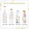 URROMA 50 Pieces Water Bottle Labels, Cheers Greenery Plants Wedding