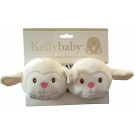 KellyToy / KellyBaby 2 Pack Baby Seatbelt Covers - Lamb Sleeve