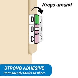 Doctor Stuff - File Folder Labels, Alphabet Letter O, Safeguard 514 - SGAM Series Compatible Alpha Stickers, Lavender, 15/16" x 1-5/8", 240 Labels per Pack