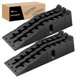 Nilight Car Ramps, Portable 6.7" Car Lift Ramp Heavy Duty Vehicle Service Ramp for Home Garage Maintenance, 13,000lb. GVW Capacity Per Pair