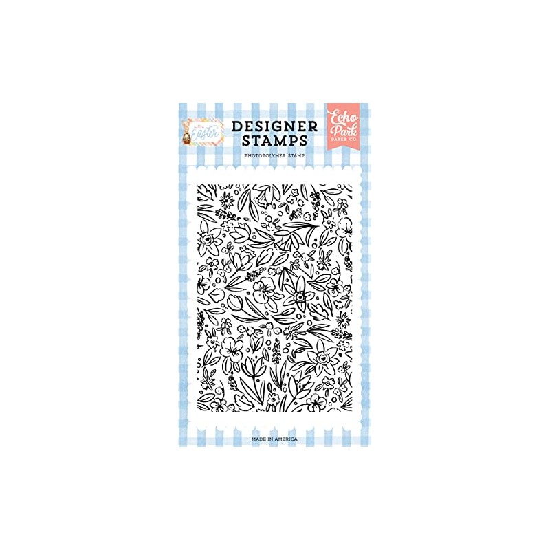 Echo Park Paper Co. Easter Blooms Background Stamp Set