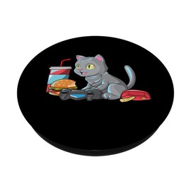 Gamer Cat Video Games Food cat lover Nerd Gaming