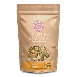 Molienda Sagrada 221 Tisana Herbal Afrodita/Infusión de Herbolaria Mexicana con un Toque a Guayaba, 100 gr