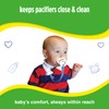 Baby Buddy Pacifier Clip Holder, Newborn Essential with Universal Fit