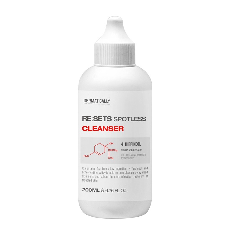 Dermatically Reset Spotless Cleanser 200ml Acne Functional + Sample /