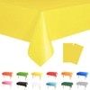 POPOYU 2Pcs 137 * 274cm Yellow Table Cloth Table Covers,Easter