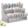 Wudygirl Triple Bracelet Holder Velvet Jewelry Display Stand Watch Bangle