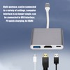 HC 04 Multifunction 3 in 1 Hub Type C to