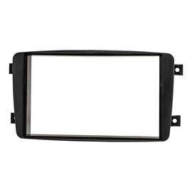 tomzz Audio 2434-023 Double DIN Radio Faceplate Compatible with Mercedes C-Class W203 S203 CL203 CLK C209 A209 Viano Vito Black