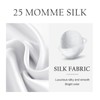OLESILK 25 Momme Mulberry Silk-Pillow-Cases for Hair and Skin, White,