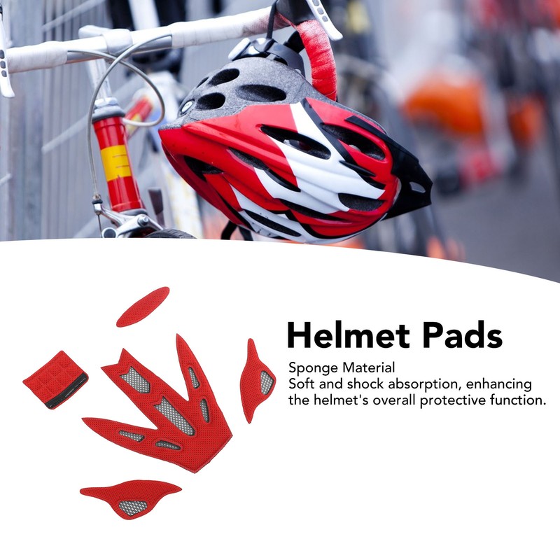 Helmet Padding Kit Sponge Shock Absorption Protective Mat for Motorcycle