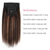 Sassina Light Yaki Straight Clip ins Human Hair Extensions Thick