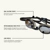 Finis Lightning - Gafas de natación (Adulto, Negro, Negro, Transparente,