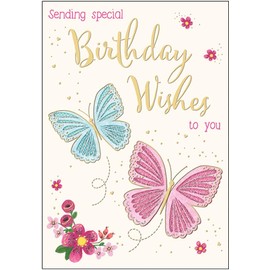 Piccadilly Greetings Traditional Birthday Card Birthday - 7 x 5 inches