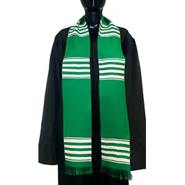 African Kente Graduation Choir Stole - Green with White