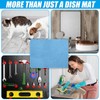 Hushee 2 Pack Extra Large Dish Drying Mat Microfiber Absorbent