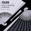 FEILBER 5.5" Titanium Folding Fan Kung Fu Fan Hand Held