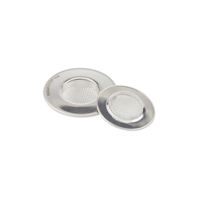 RSVP International Stainless Steel Kitchen Sink Strainer, Food Scrap Trap,