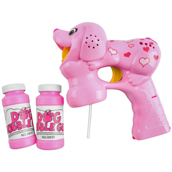 CoolToys Bubble Gun for Kids (Dalmatian Pink)