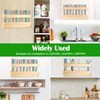 Anglekai 1+18PCS Wooden Straw Holder for Cabinet, Detachable Cupboard Straw