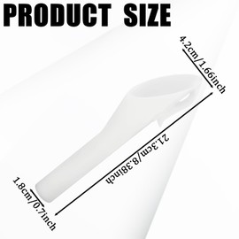 Msyuusr 2PCS Capless Gas Tank Funnel，Funnels for Automotive Use OEM#8U5A-17B068-EB 1782177 1833948 2050651, Fuel Tank Accessories Compatible with Ford (White)