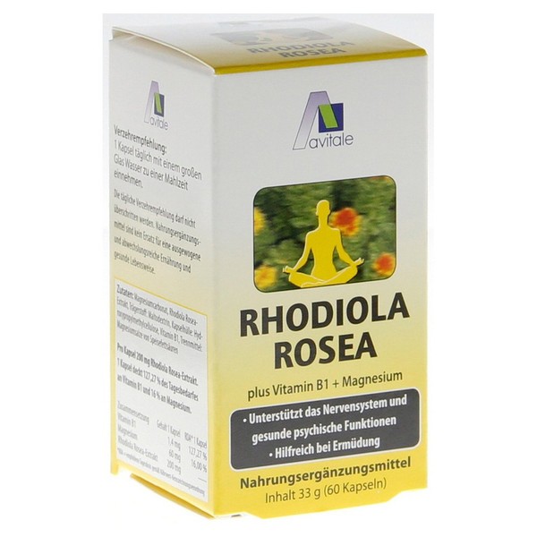 Avitale Rhodiola Rosea Capsules 200 mg Pack of 60 (1 x 33 g)