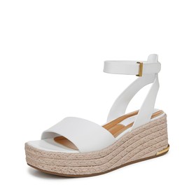 Franco Sarto Womens Tiffany Espadrille Wedge Sandal White 9 M