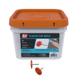 Grip Rite GCB1 1-Inch Round Plastic Cap, 3,000 Count, No Size, No Color