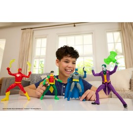 Mattel DC Premier - Robin, action figure del Ragazzo Meraviglia con 22 punti di articolazione, mantello in tessuto con supporto per armi e accessori inclusi, JMD96