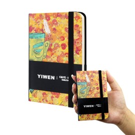 TUNJILOOL Notebook A5/A6/A7, Premium 80gsm Ink-proof Papie Thick, PU Hard Cover Notebook Zhou Yiwen Designer Collaboration