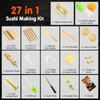 Delamu Sushi Making Kit 27 in 1 [Parent-Child] Sushi Kit,