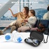 Airplane Travel Essentials Ear Plugs 2 Pairs(S+S), Reusable Earplugs for