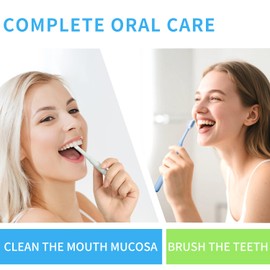 Tongueclear Soft Manual Toothbrush and Oral Mucosa Cleaning Combo