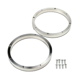 HTharros Universal Car Audio Custom Speaker Spacer Inner Baffle 6.5 Inch Board Water Resistant Enhanced Sound Quality High Strength Aluminum 2pcs