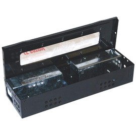 JT Eaton 423CL-BK Little Pete Slim Multiple Catch Mouse Trap with Clear Lid, Black Powder Coat (Pack of 12)