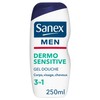 Sanex 3 x Men Shower Bath for Sensitive Skin 250ml