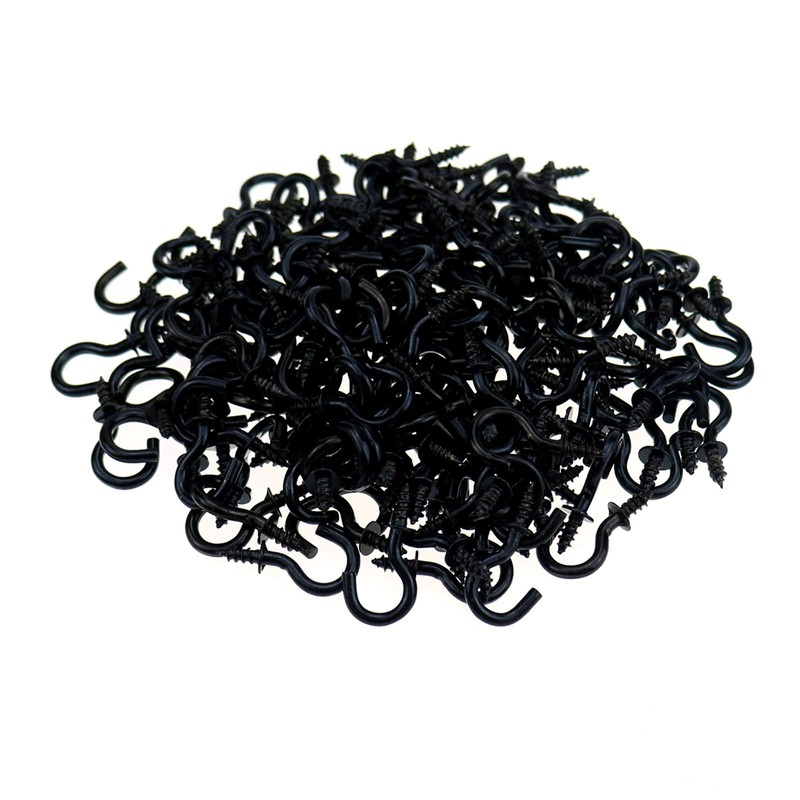 DonLeeving cutefly Mini Screw Hooks 200 Pack 1/2" Screw Hooks