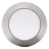 Single Outlet Exhaust Tip Silver Stainless Steel Beveled Mouth Straight
