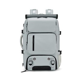 HOMHOLDON Large Travel Backpack,Carry-On Backpack Water Resistant Weekender Bag Luggage Bag for Men and Women(Grey)