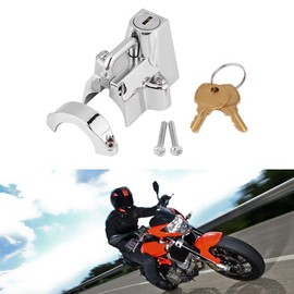 Motorcycle Helmet Lock, for Cruiser Helmet Lock 1-1/4 to 1-1/2 4232(Plating Color)