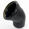 Duraplast UK™ Black 110mm (4 Inch) Soil Pushfit 45 Degree