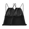 TEABAN Drawstring Backpack String Bag: 2PCS Water Resistant Gym Drawstring