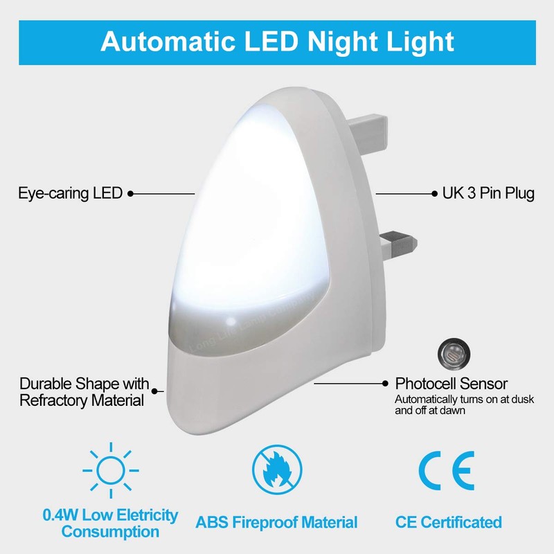 Automatic LED Night Light - Plug in & Energy Saving