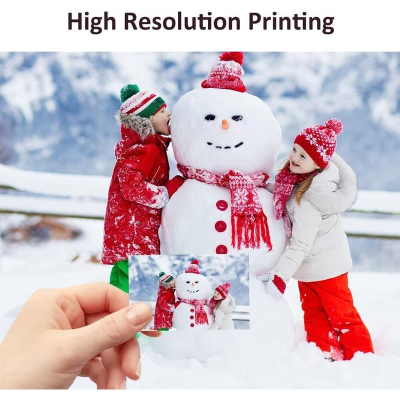 HPRT Photo Paper for Mini Printer, 2x3 Inch Sticky-Backed, Shareable
