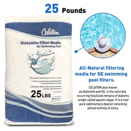 YFUG GO Celatom Diatomaceous Earth DE Pool Filter Aid C Swimming Pool & Spa Filtration - 25 Lbs NEW